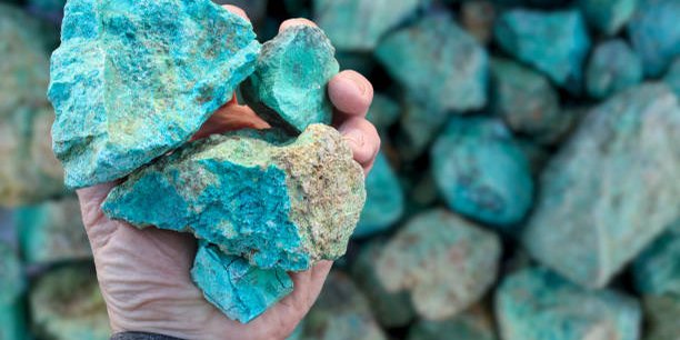 Mineral de cobre sin procesar